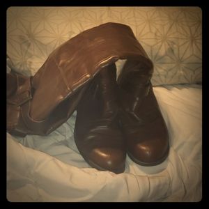 Knee high riding boots